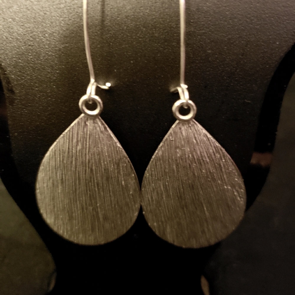 Silver hanging earrings